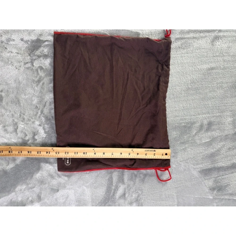 Coach Est. 1941 Womens M Brown Dust Bag Red Contrast Stitching